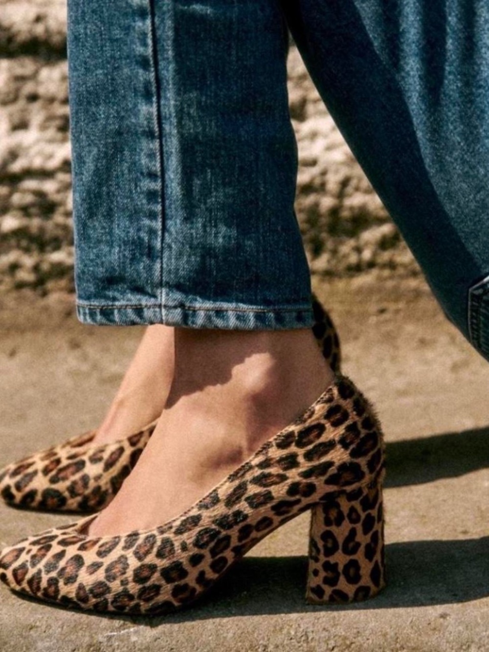 Sezane Alice High Heels in Leopard